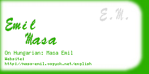 emil masa business card